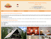 Tablet Screenshot of pocitniska-hisa.bohinj.destina.si